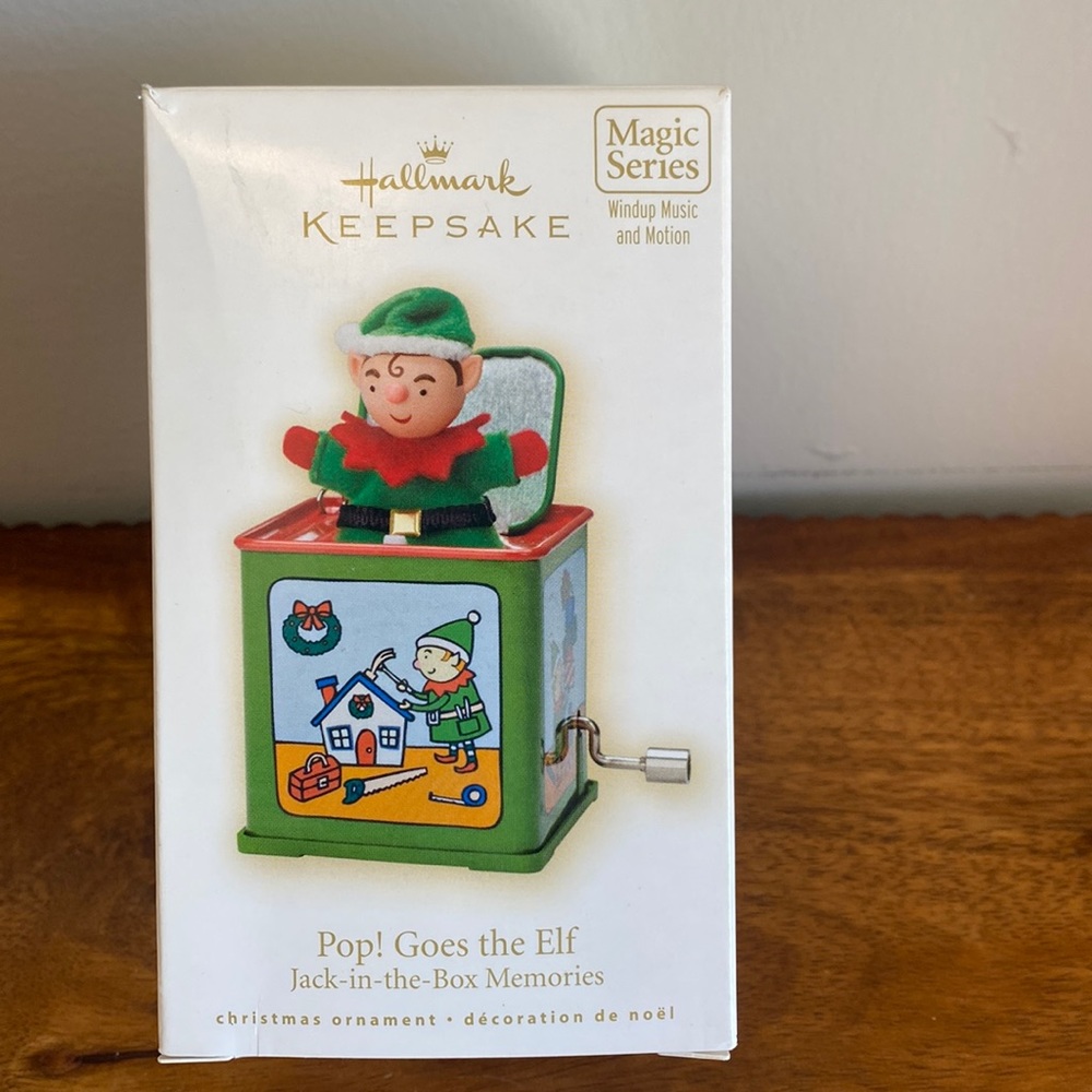 Vintage 2009 Hallmark Keepsake Pop Goes the Elf Jack in the Box #7